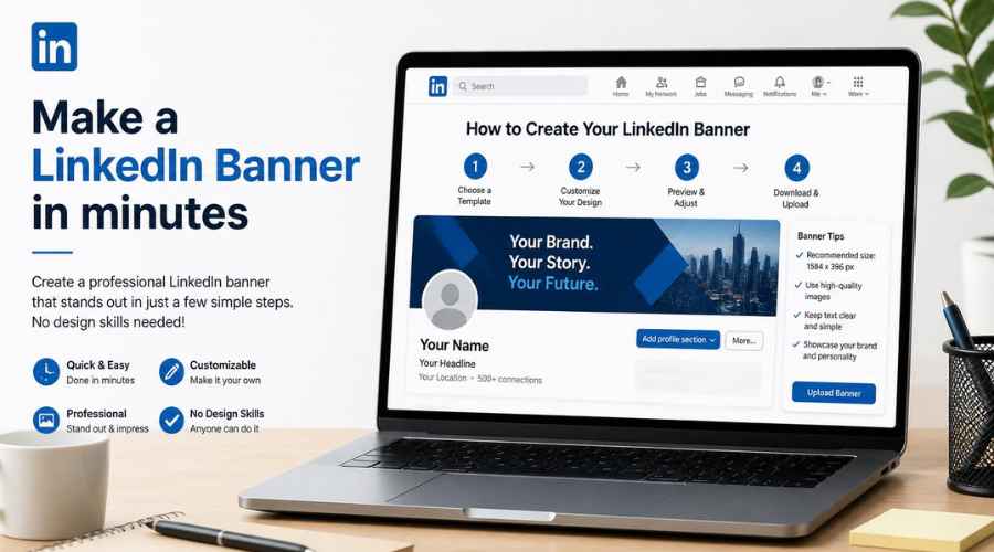 How to Make a LinkedIn Banner Online in Minutes